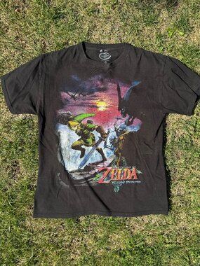 Nintendo - Vintage Zelda Twilight Princess T-Shirt (Men's) - Black